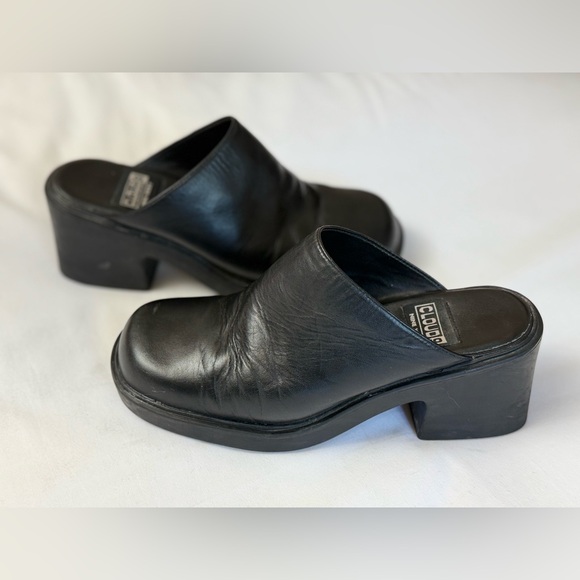 Vintage 90's Y2K Nine West Chunky Platform Slip-On Mules Size 5.5 Retro Classic - Picture 14 of 14